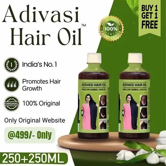 🍃Adivasi Neelgiri Herbal Hair Oil 🎁 Buy 1 Get 1 Free -💯Original®